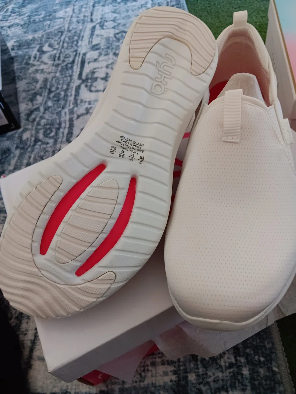 Ryka Women’s Slip-On Walking Shoes in White Size 9